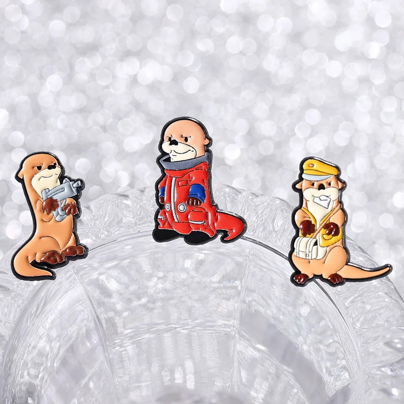3-Pcs Sea Otter Enamel Pin