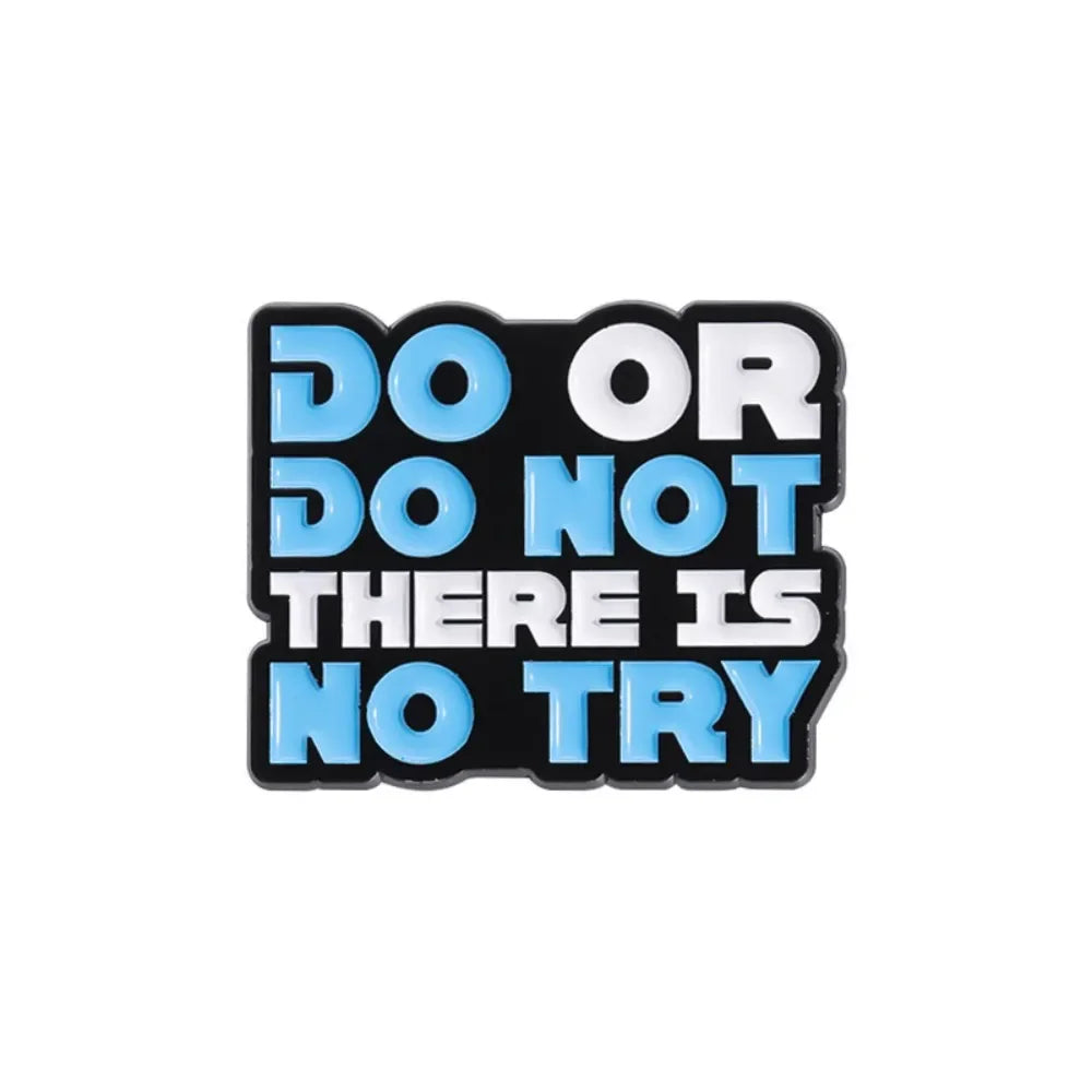 5-Pcs Force Quotes Enamel Pin Set Collection