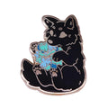 Midnight Garden Wolf Enamel Pin