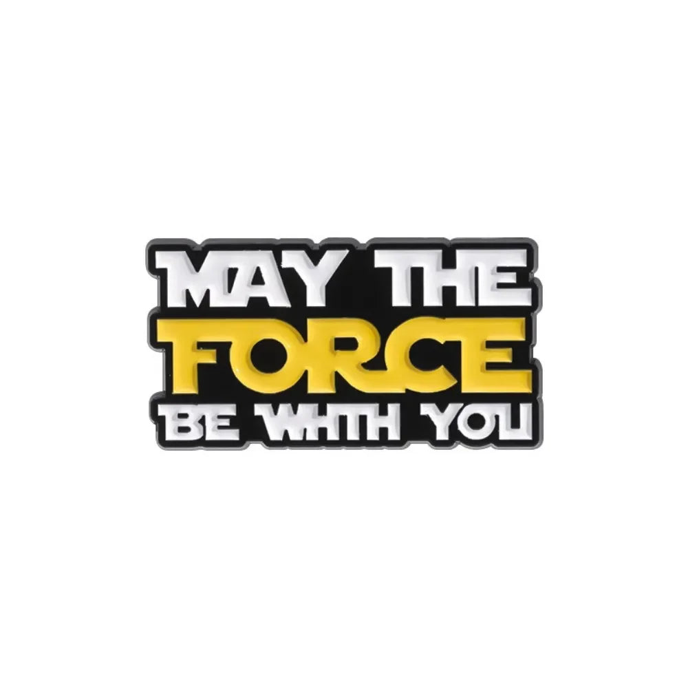 5-Pcs Force Quotes Enamel Pin Set Collection