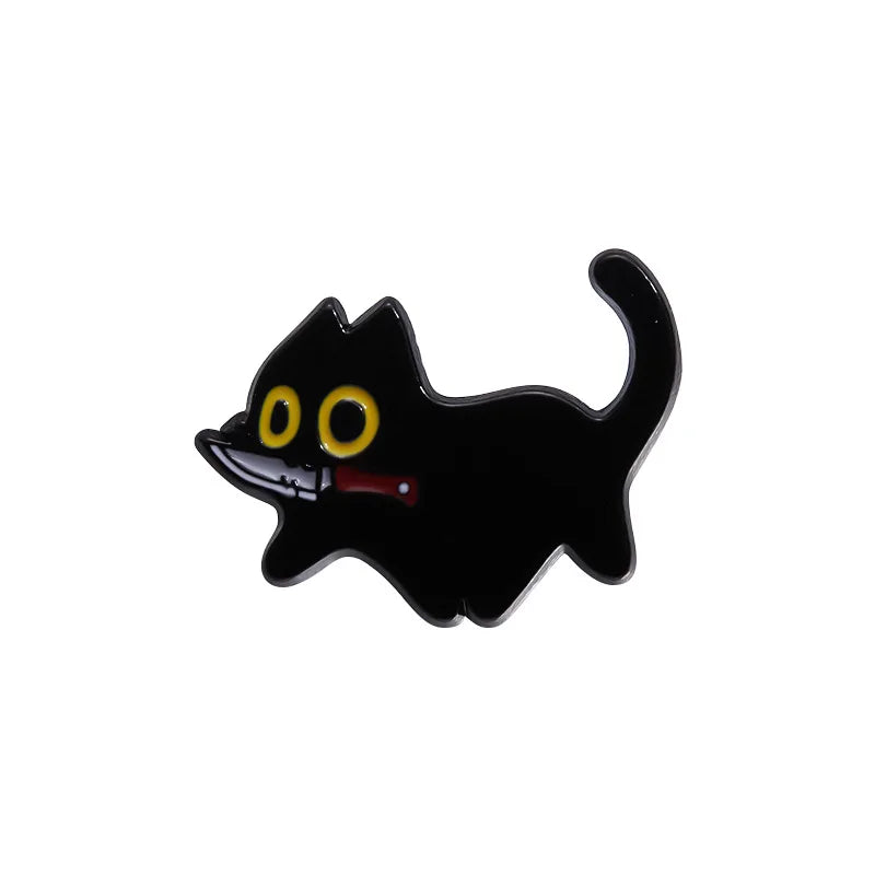 Black Cat Enamel Pin
