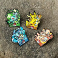 4-Pcs Cute Pocket Monster Trainer Enamel Pin