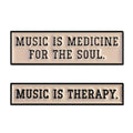 2-Pcs Music Is Medecine Enamel Pin Collection